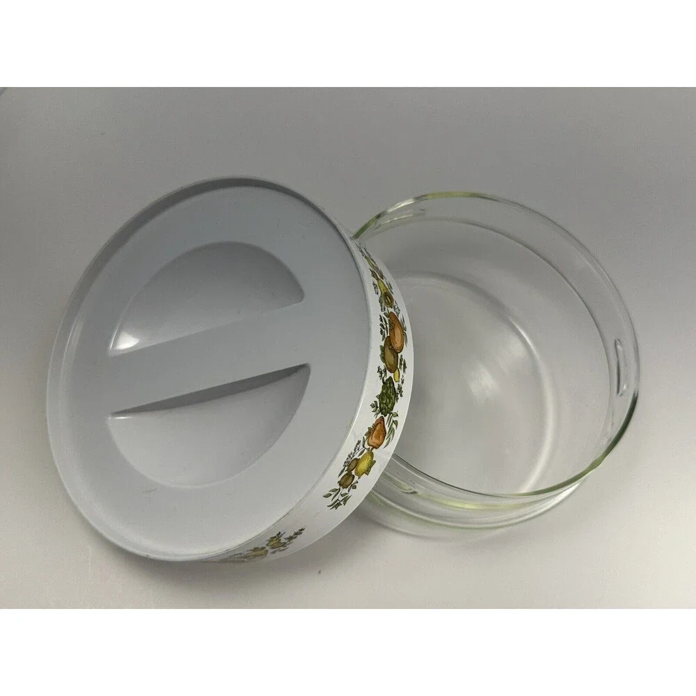 Vintage Pyrex Canister See N Store Spice of Life Glass Storage - Picture 3 of 7